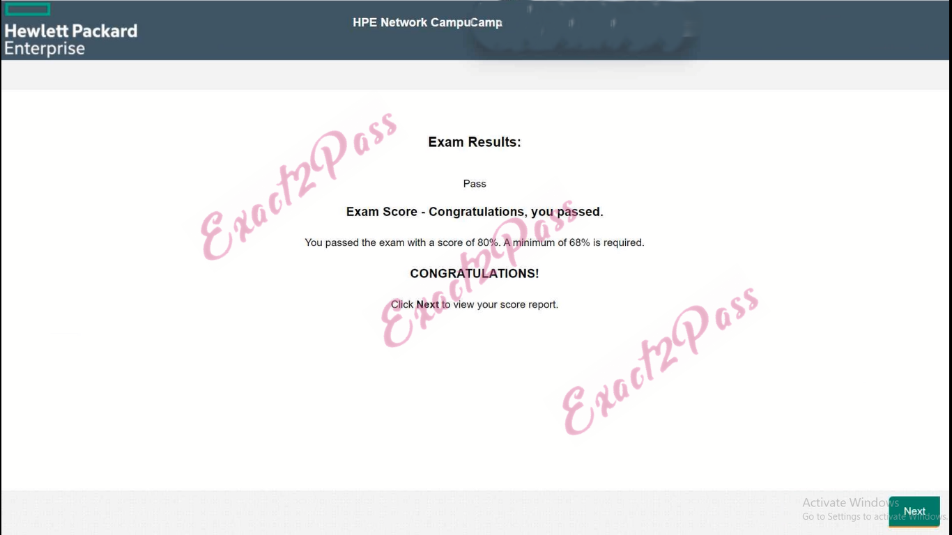 Verified passing result for HCIP Transmission H31-341_V2.5 exam 2