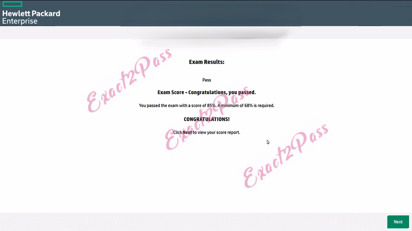 Verified passing result for HCIP Transmission H31-341_V2.5 exam 3