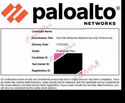 Verified passing result for Network Security Administrator NetSec-Pro exam 2