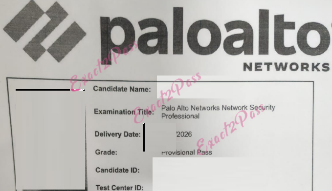 Verified passing result for Network Security Administrator NetSec-Pro exam 1
