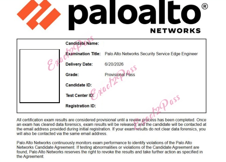 Verified passing result for Network Security Administrator SSE-Engineer exam 2
